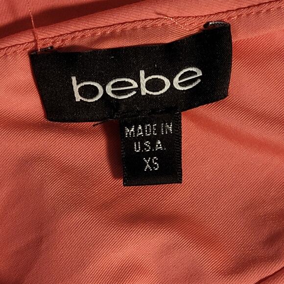 BEBE Pink Studded Bodycon Mini Dress XS Coquette Y2K Swiftie Night Out Sexy - Picture 7 of 11